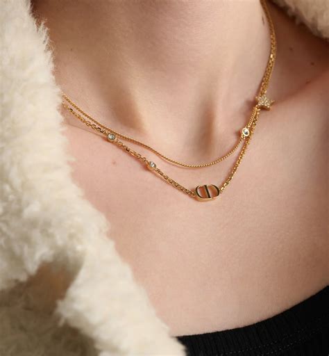 petit cd double necklace